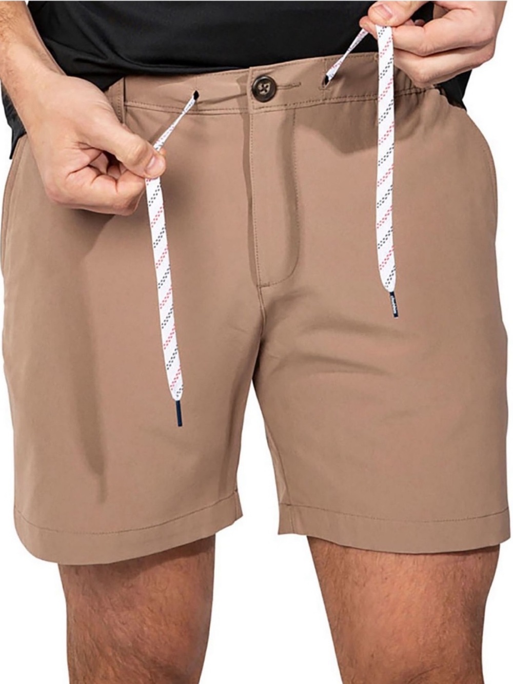 Chubbies Everywear Shorts Khaki Tan Stretch Hybrid Casual 6" Inseam size small